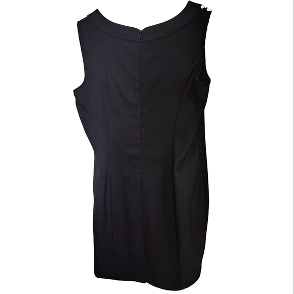 Emma & Michele Black and White Sheath Midi Dress Size Large - Picture 3 of 9